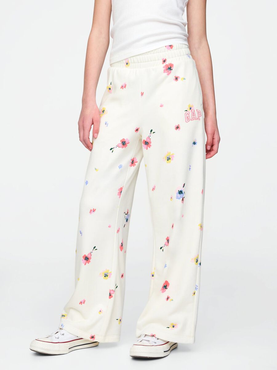 Pantaloni larghi floreali Bambina_1