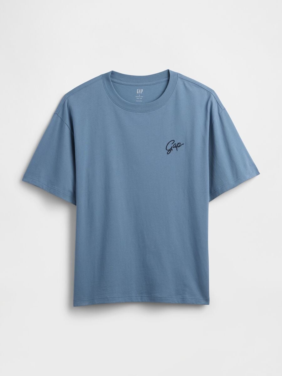 T-shirt in cotone a maniche corte con logo GAP Uomo_3