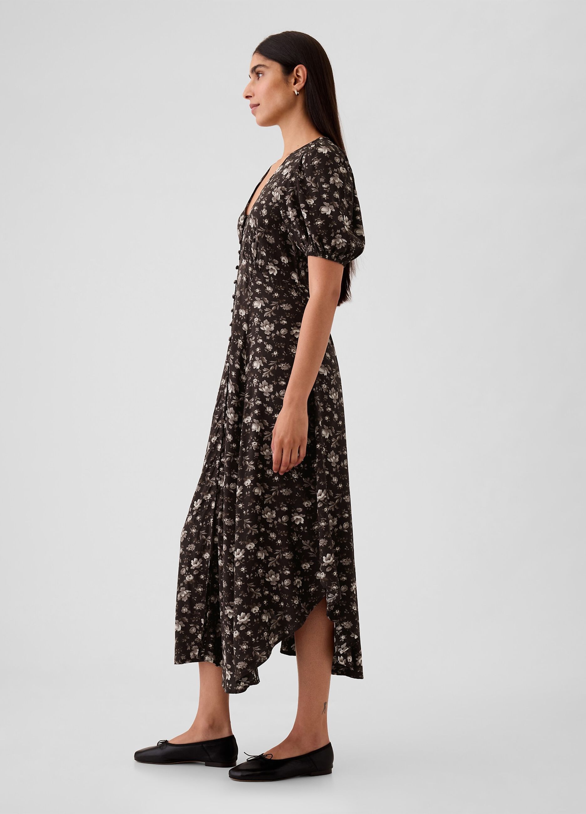 Long floral shirt dress_2