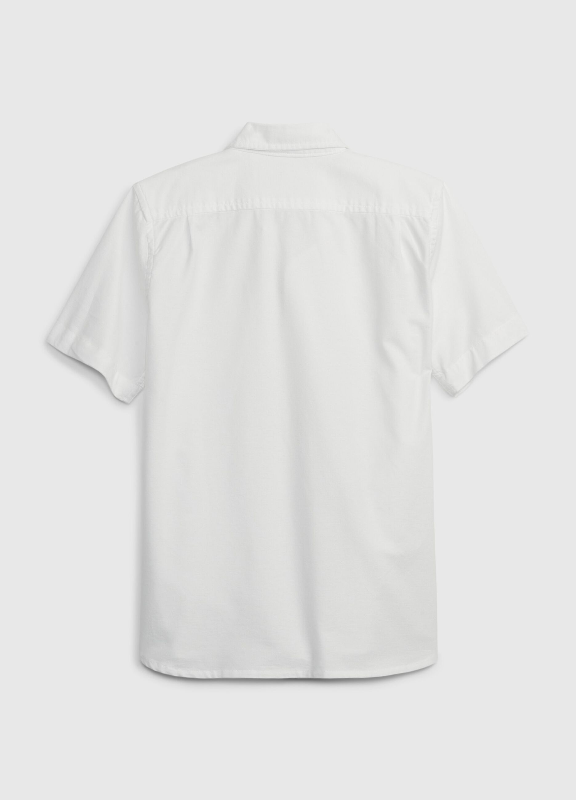 Camicia a maniche corte in cotone oxford_1