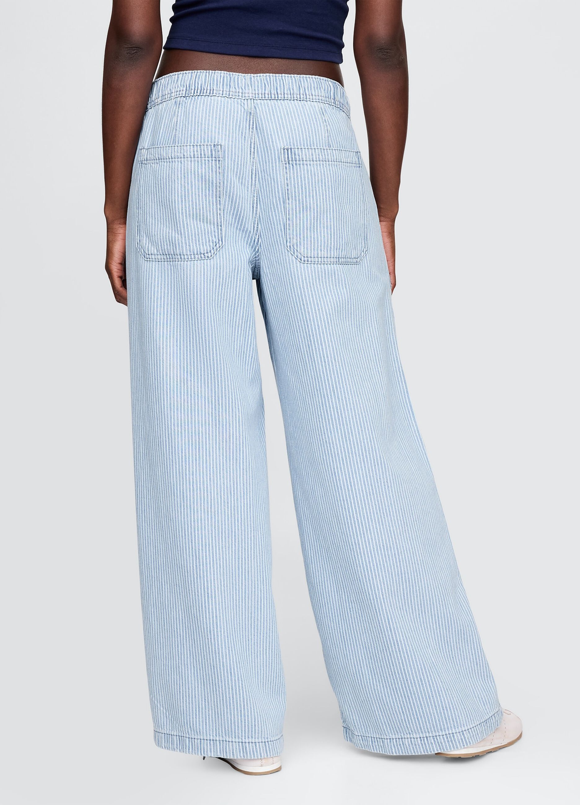 Pantaloni ampi in denim leggero Gap_2