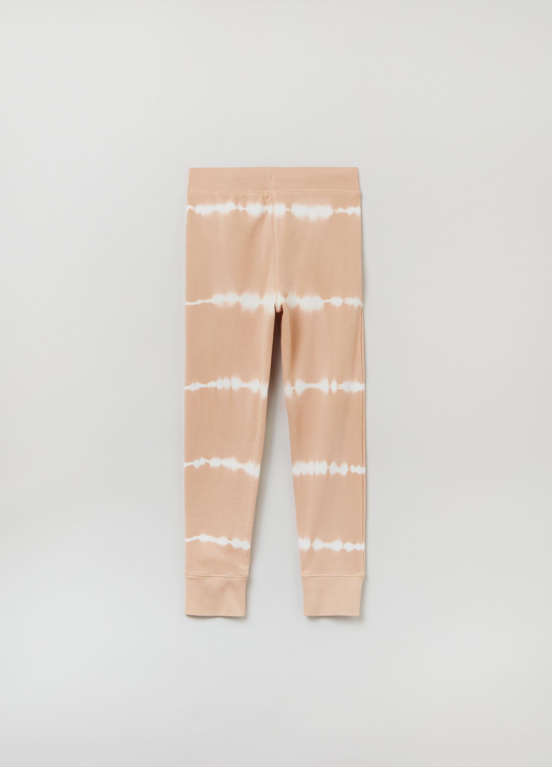 Tie Dye joggers with printed logo_1