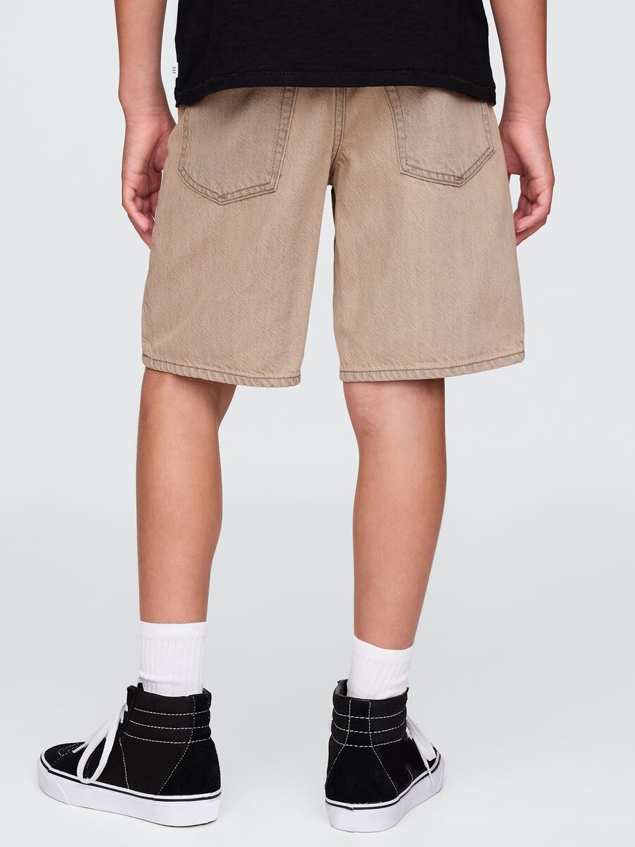 Bermuda beige in denim Bambino_2