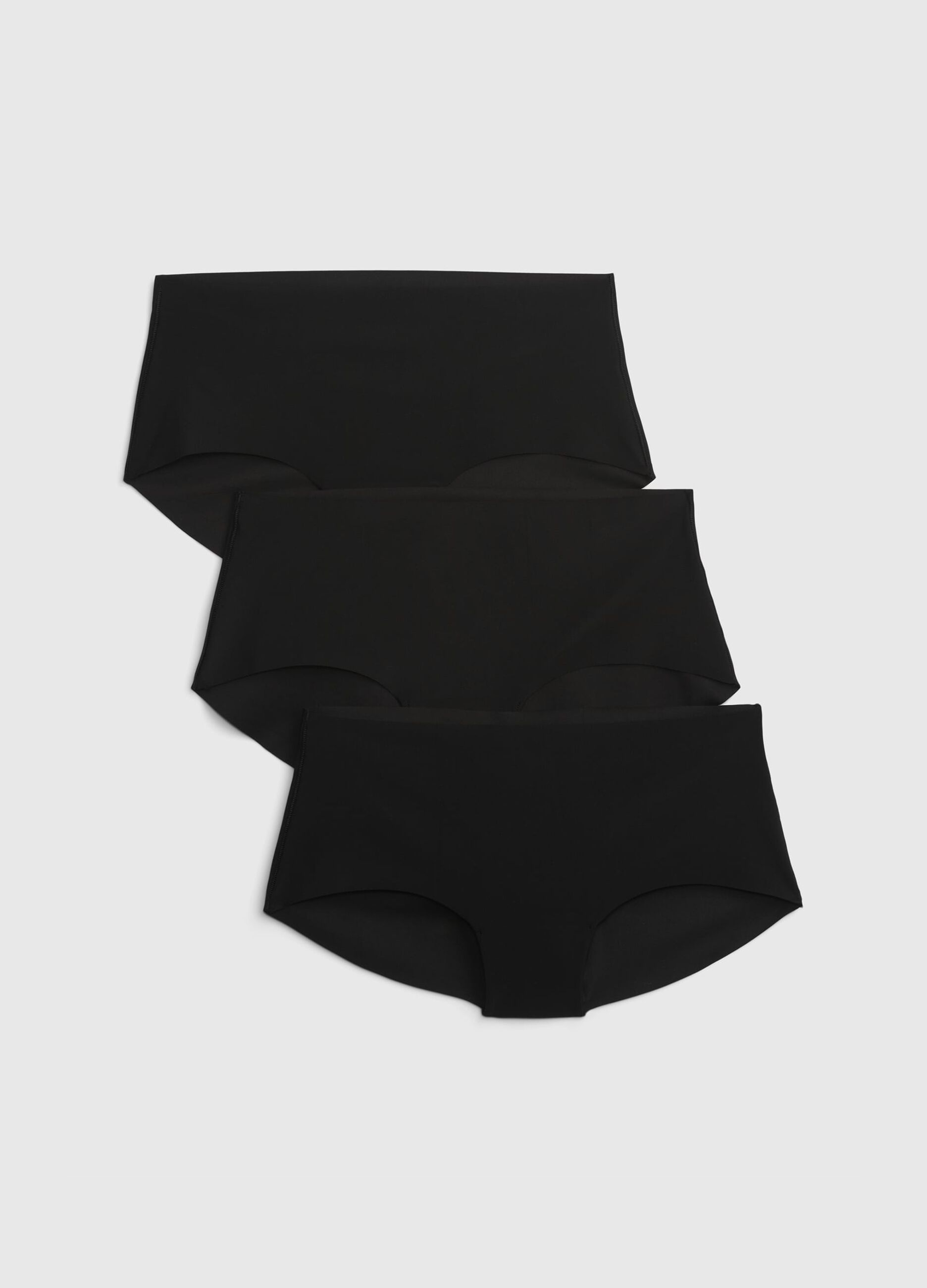 Three-pair pack microfibre French knickers
