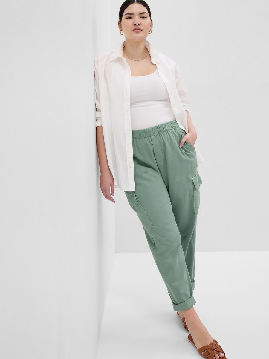 Joggers cargo in twill Donna_3