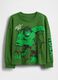 T-shirt a maniche lunghe in cotone stampa Disney Hulk_0