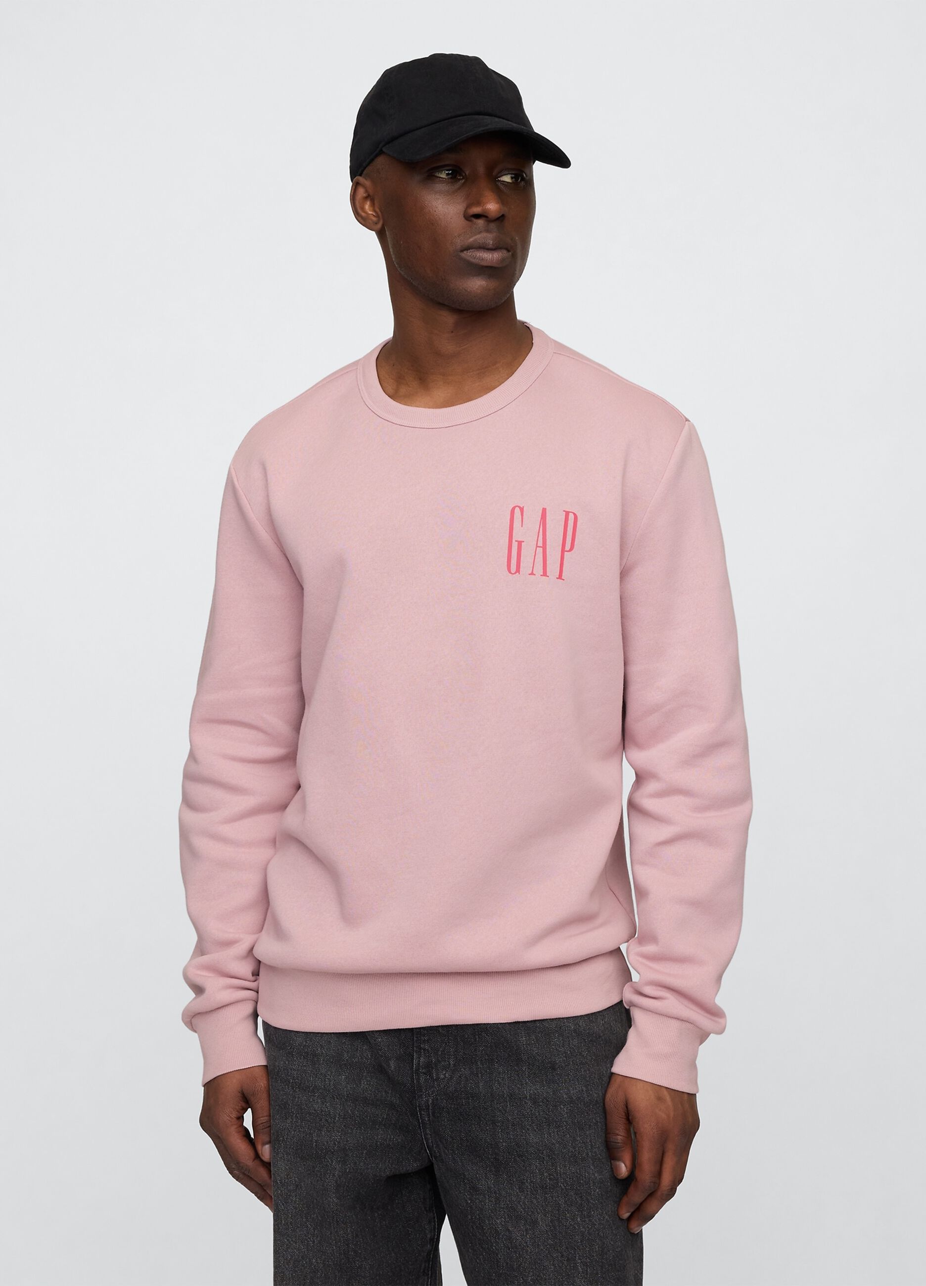 Felpa rosa con logo Gap