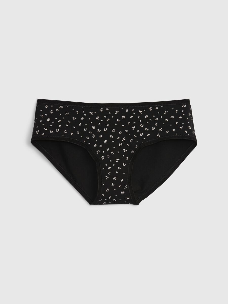 Knicker shorts with ditsy floral print Woman_0