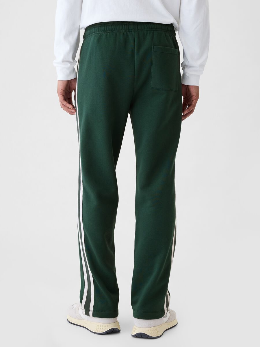 Joggers con bande rigate ricamo logo Athletic Uomo_2