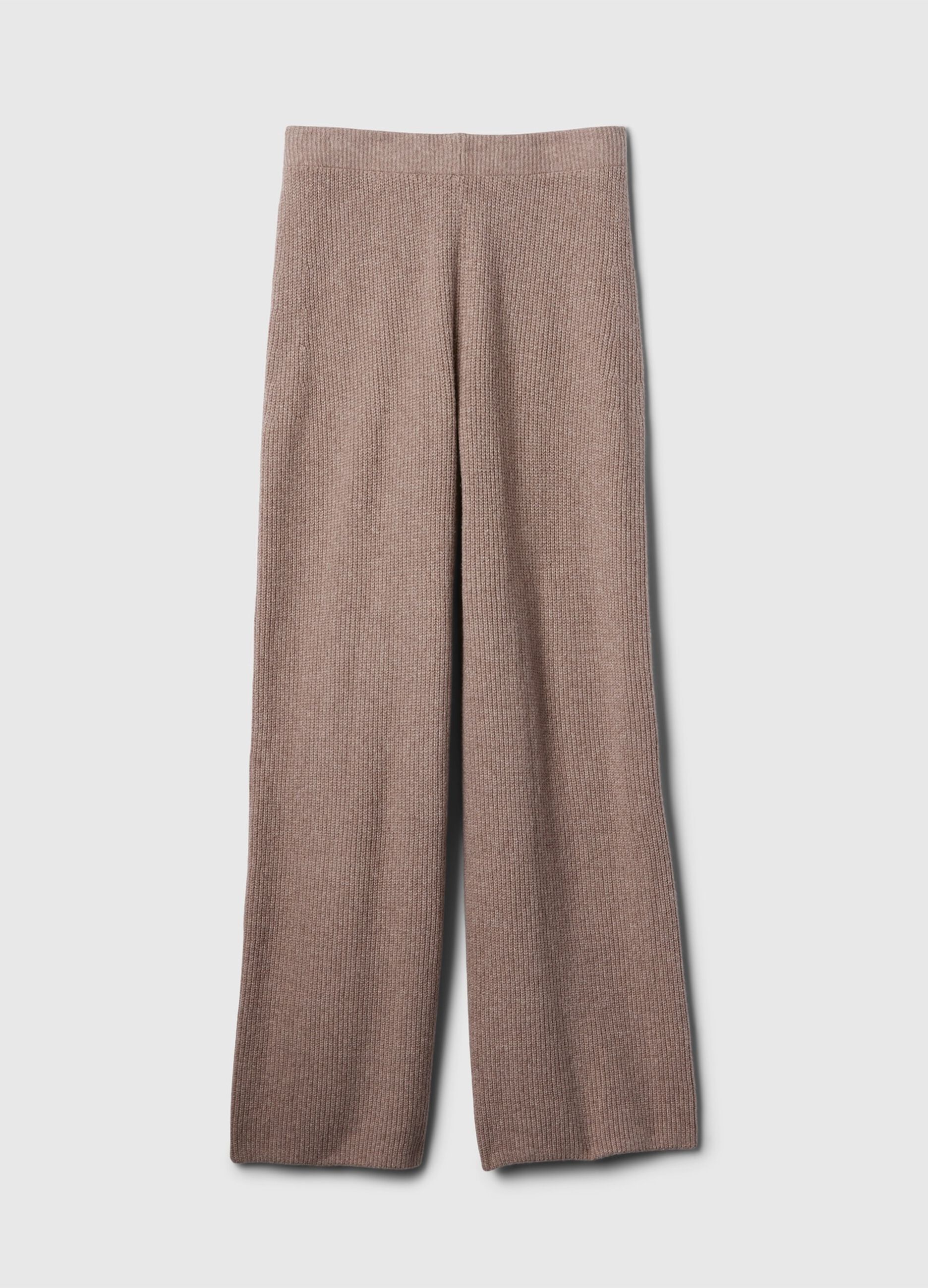 Pantalone a gamba larga a costine_5