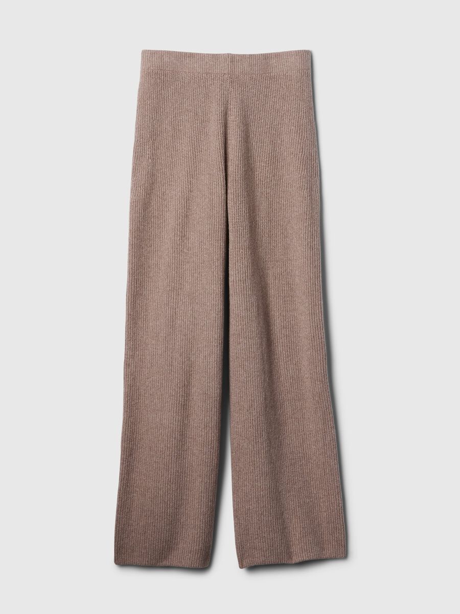 Pantalone a gamba larga a costine Donna_5