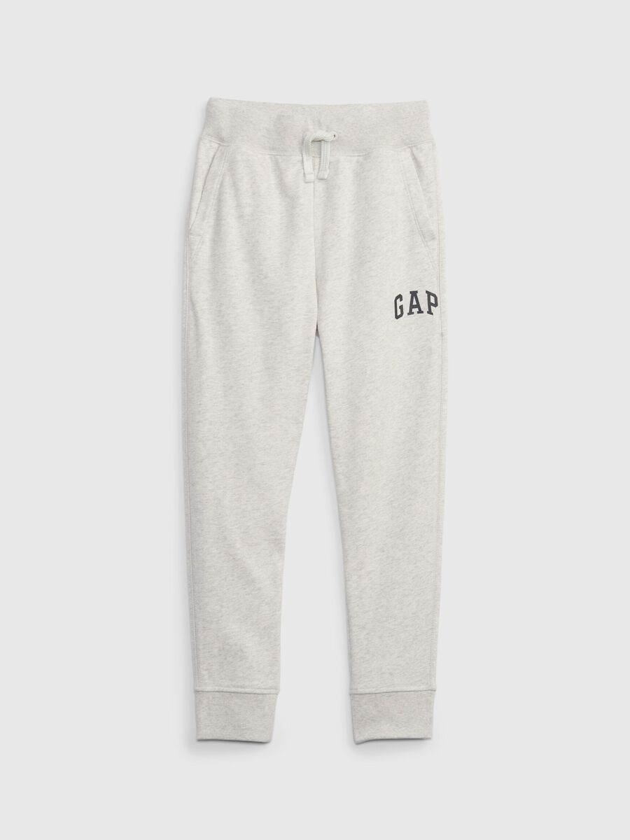 Joggers in felpa stampa logo Bambino_0