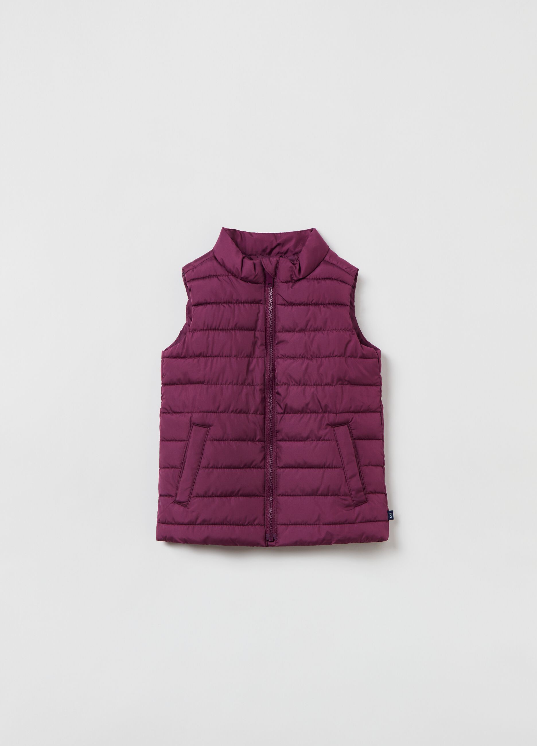 Quilted full-zip gilet