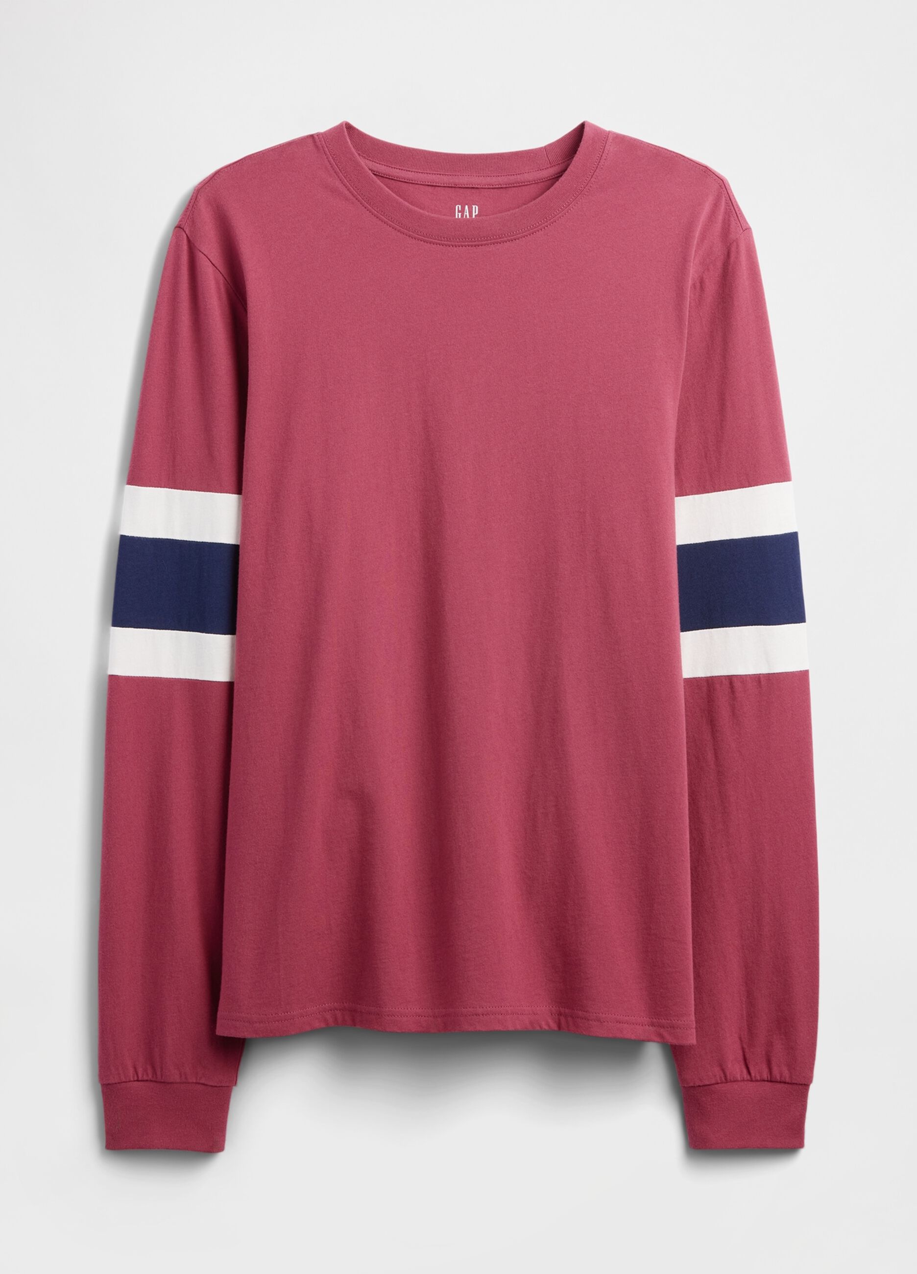 Maglia manica lunga rossa in cotone_3