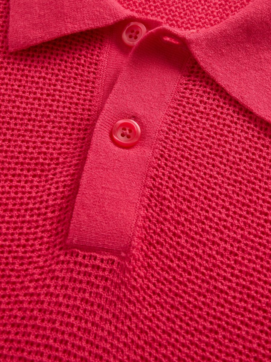 Polo a maniche corte in tessuto lavorato Uomo_4