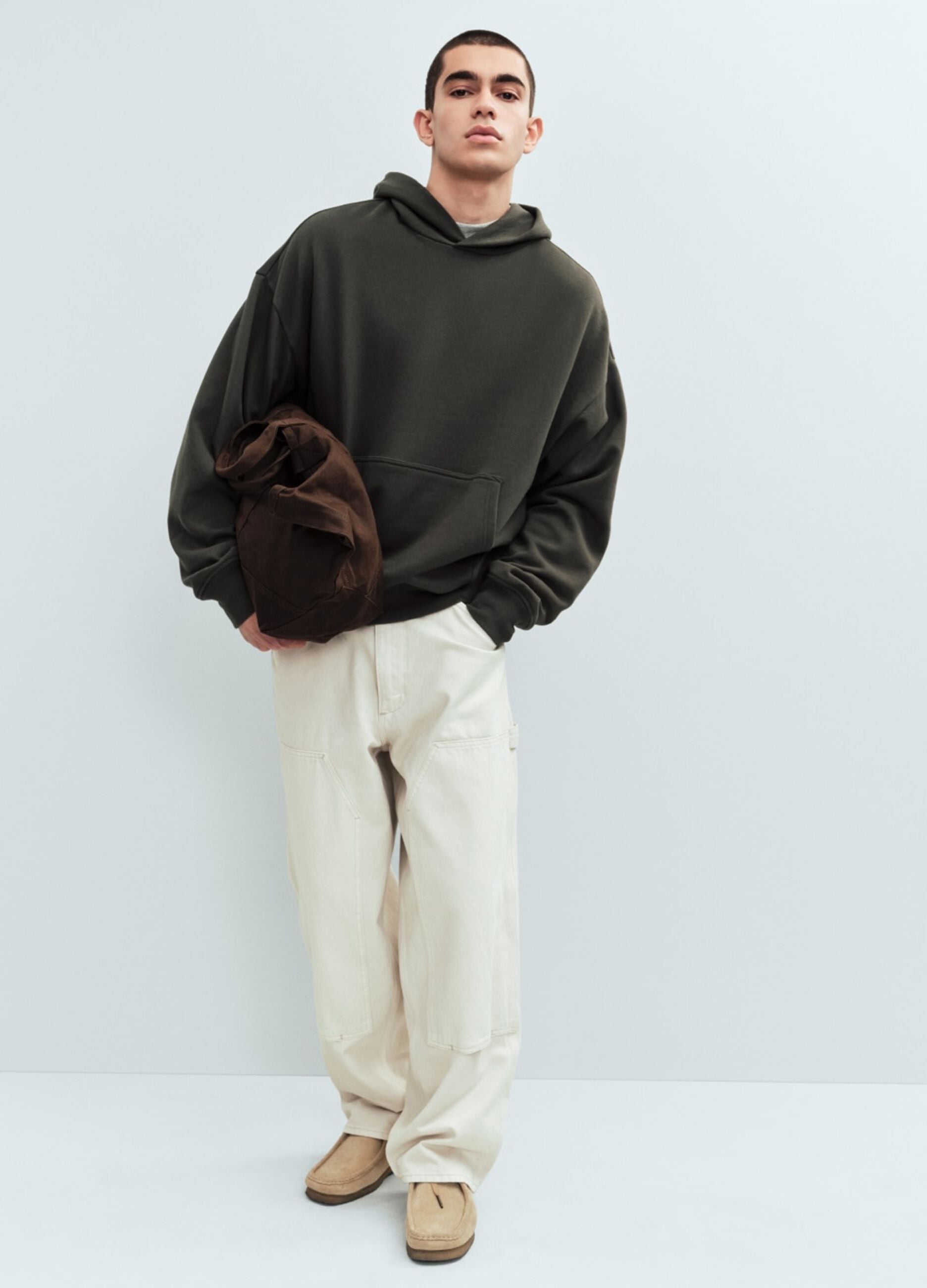 Pure cotton cargo trousers