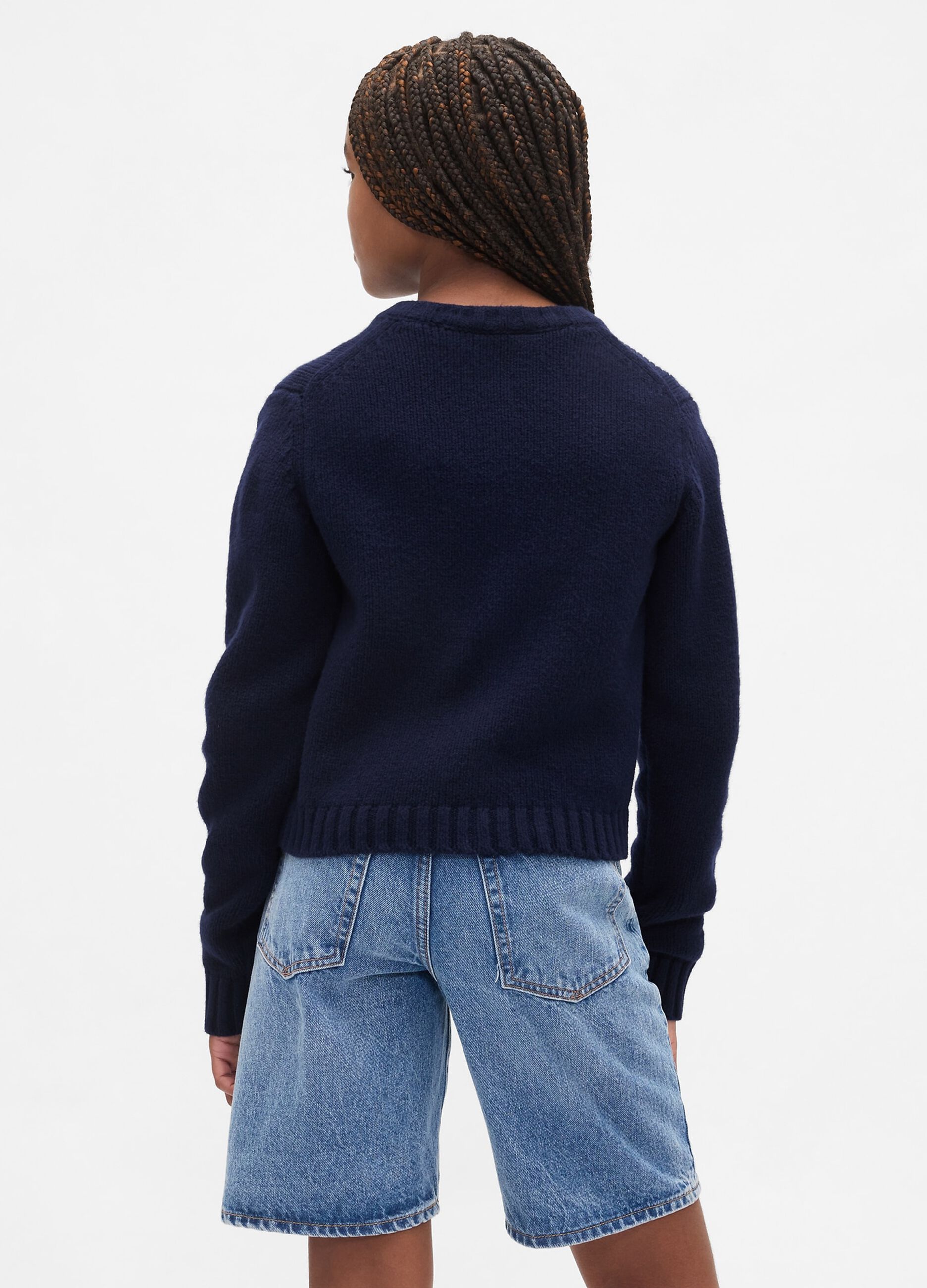Cardigan blu per bambina_1