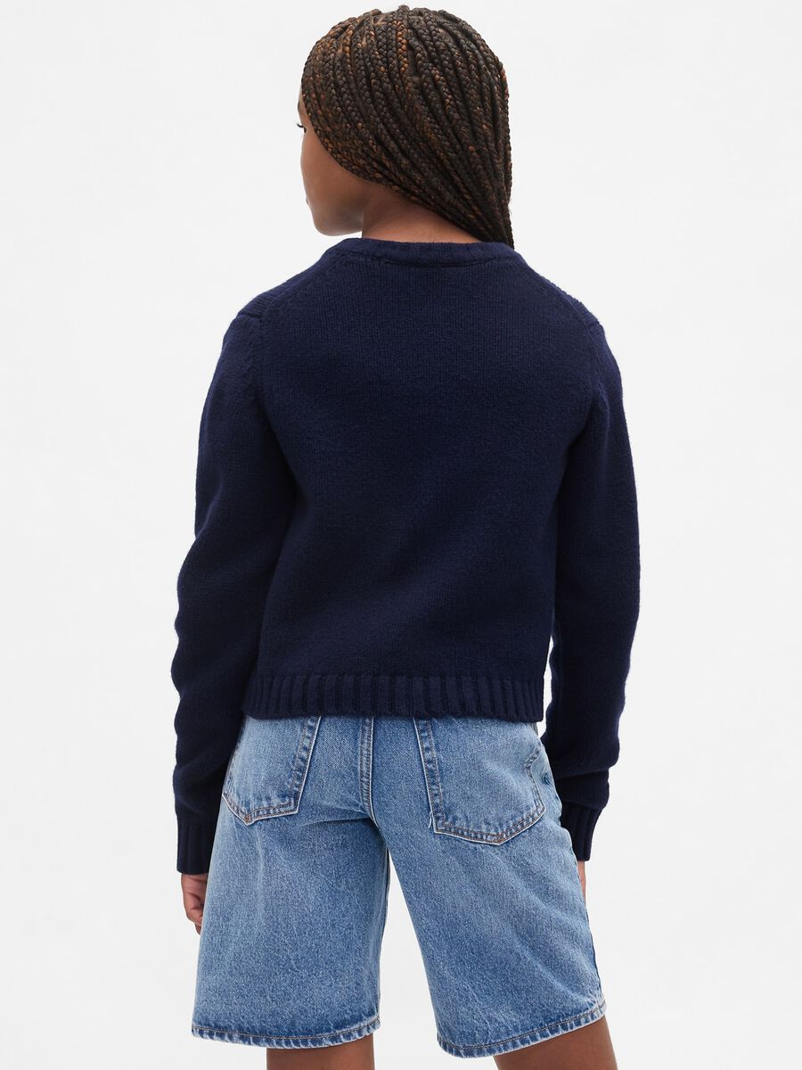 Cardigan blu per bambina Bambina_1