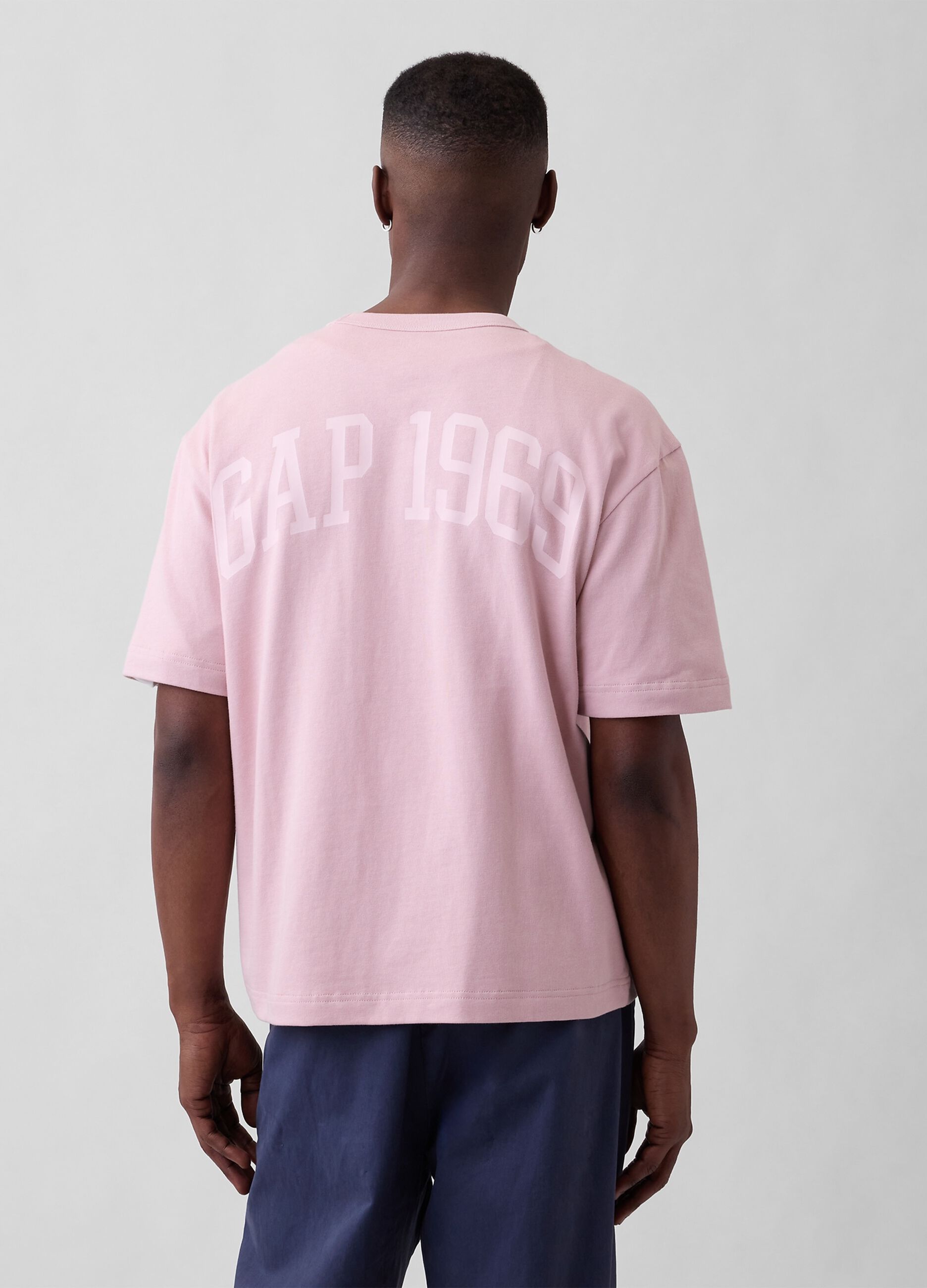 T-shirt in puro cotone a maniche corte con logo GAP