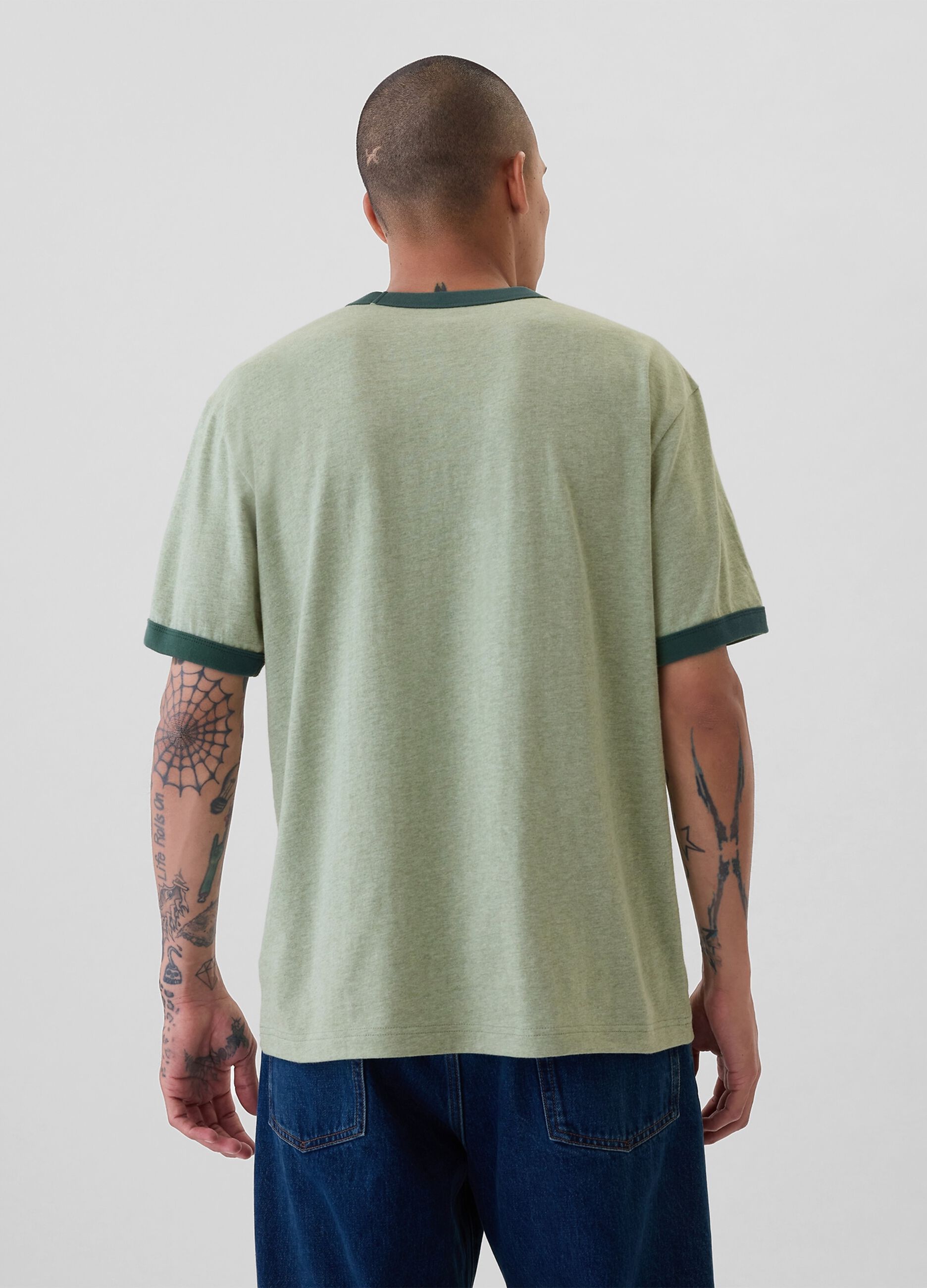 T-shirt in cotone con stampa logo_2