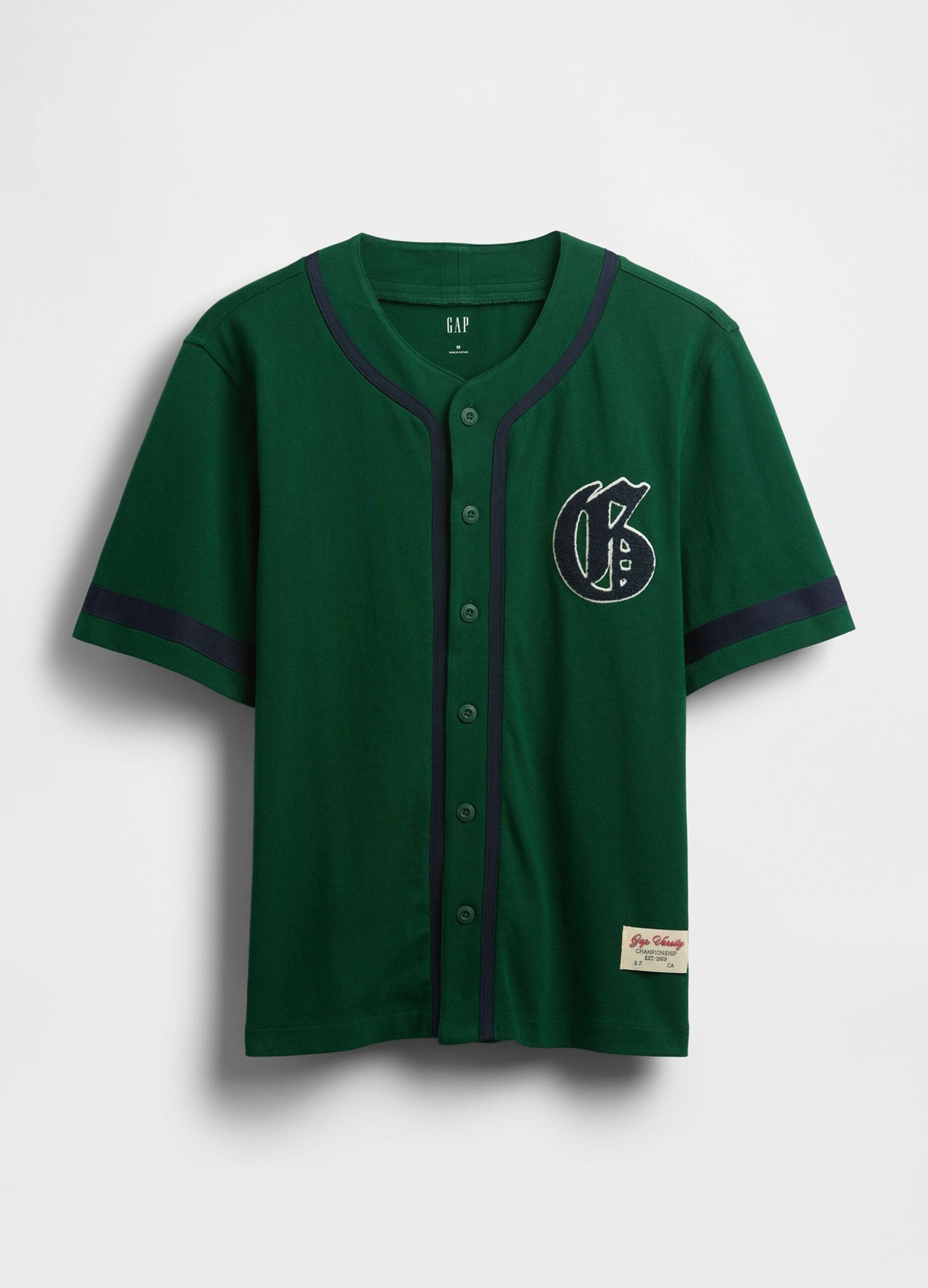 Maglia baseball in cotone