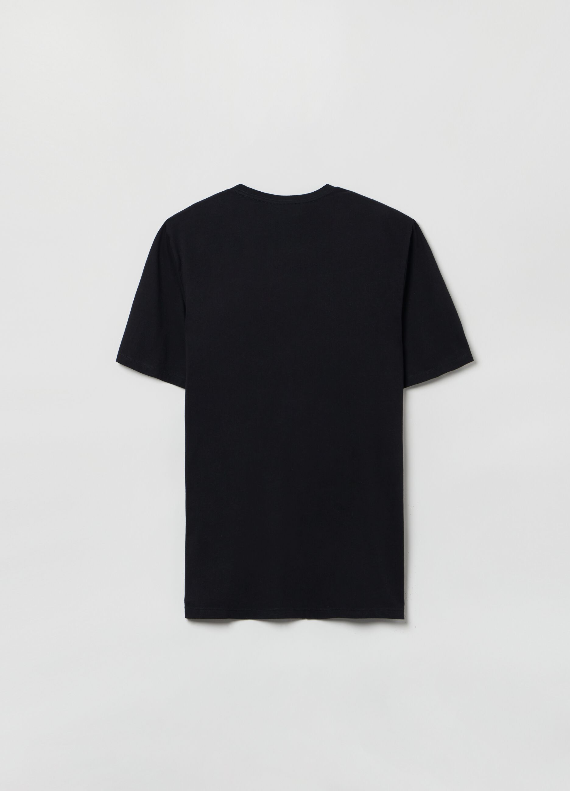 T-shirt girocollo in cotone_2