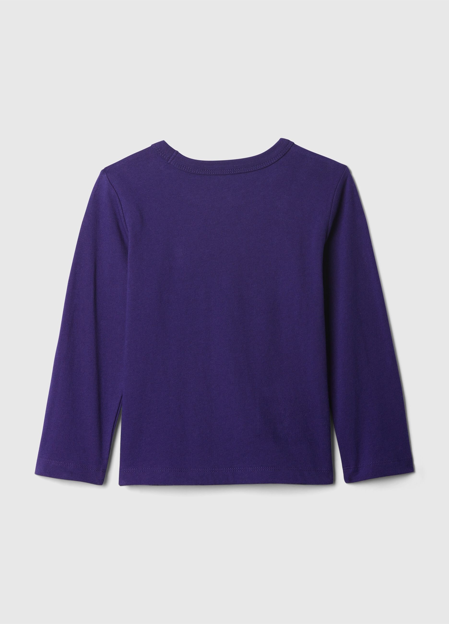 Long-sleeved T-shirt in cotton with print_1