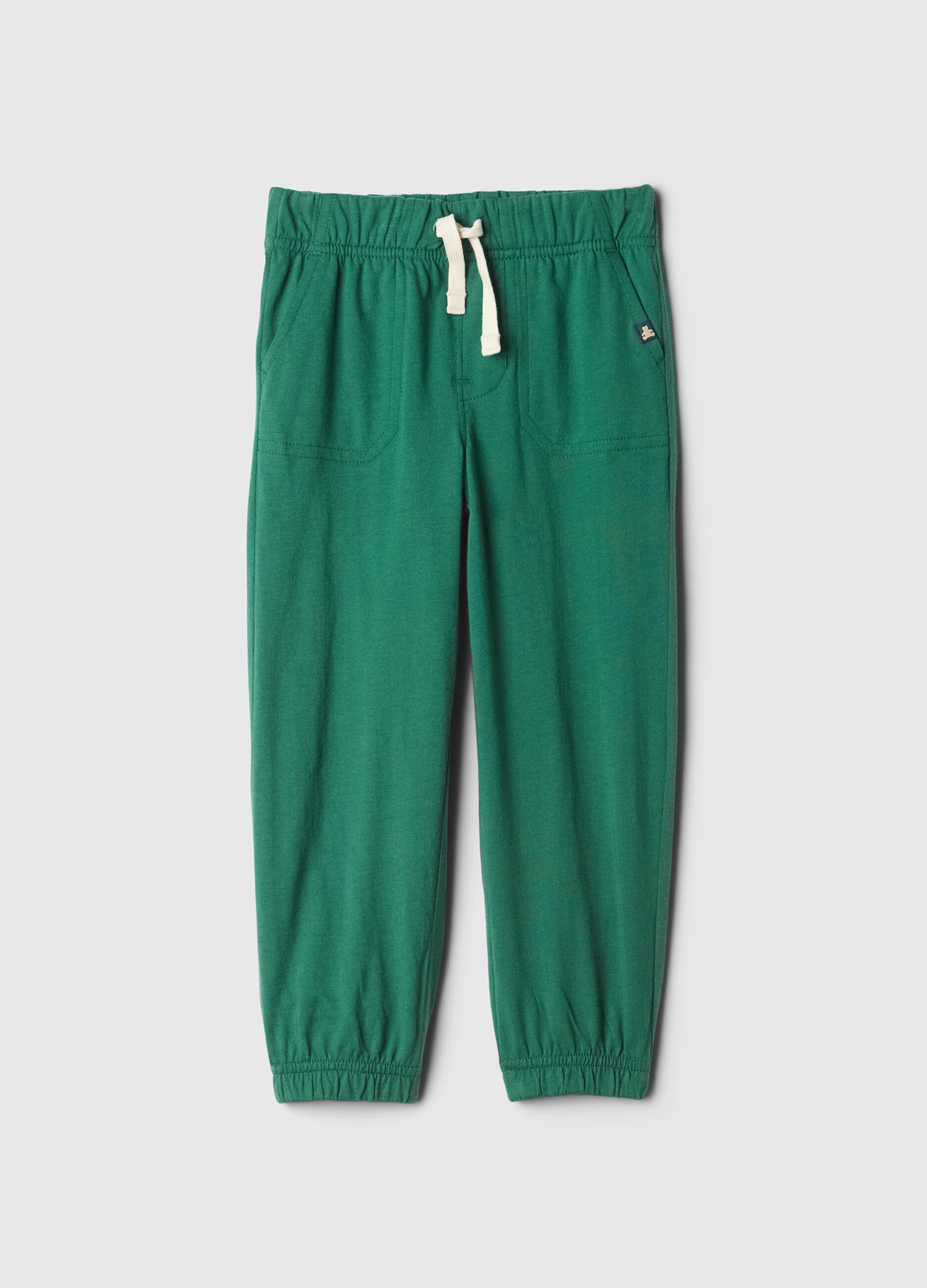 Joggers in felpa con coulisse e profili elasticati