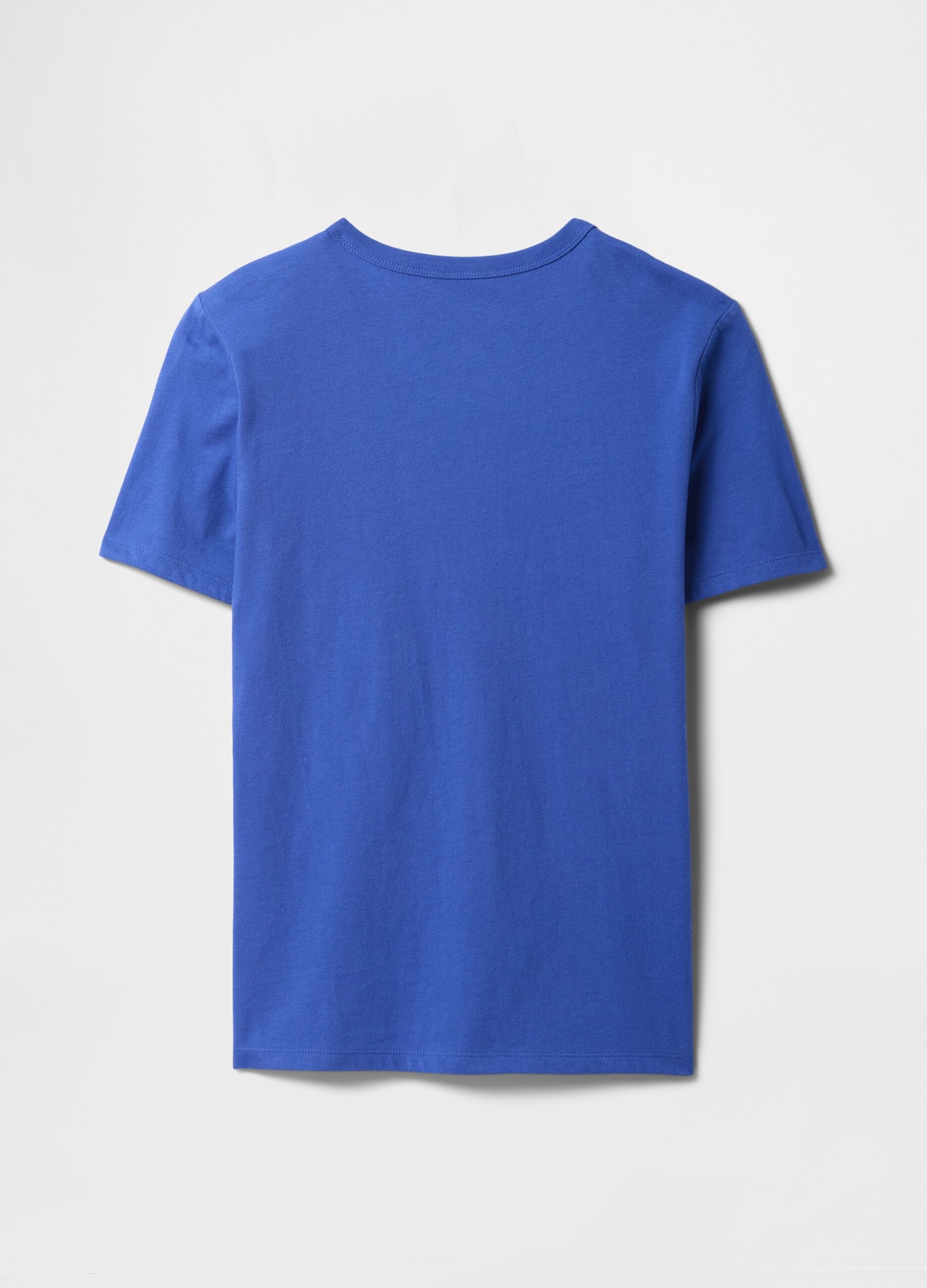 T-shirt blu con logo GAP in cotone_1