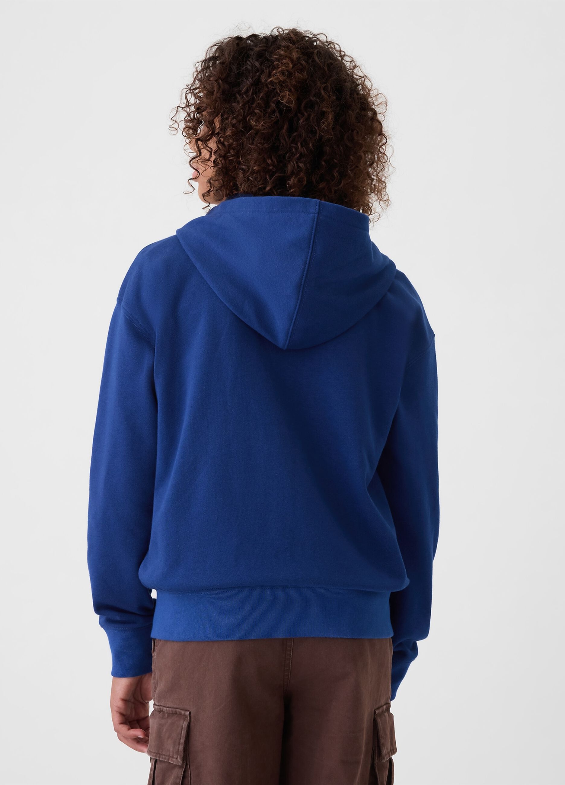 Full-zip con cappuccio e ricamo logo_2