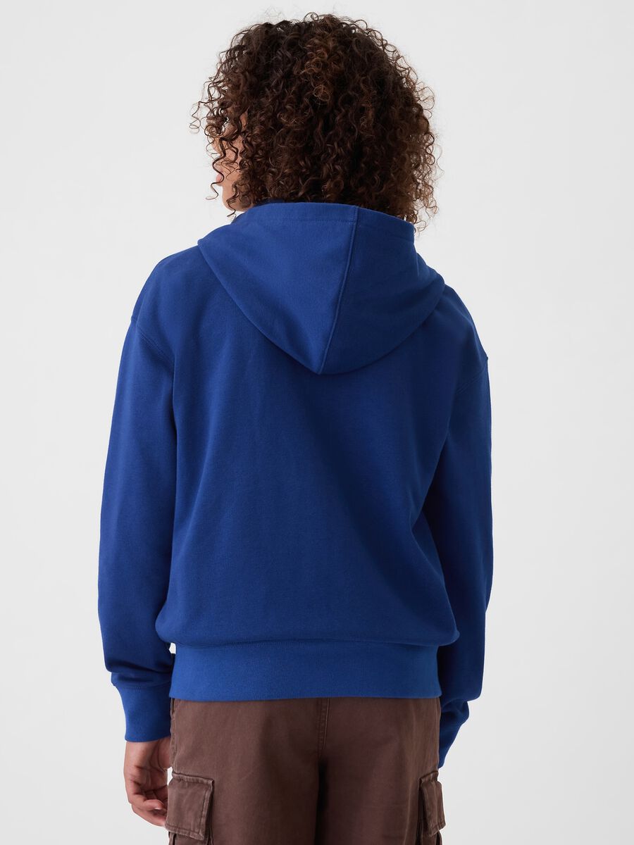 Full-zip con cappuccio e ricamo logo Bambino_2