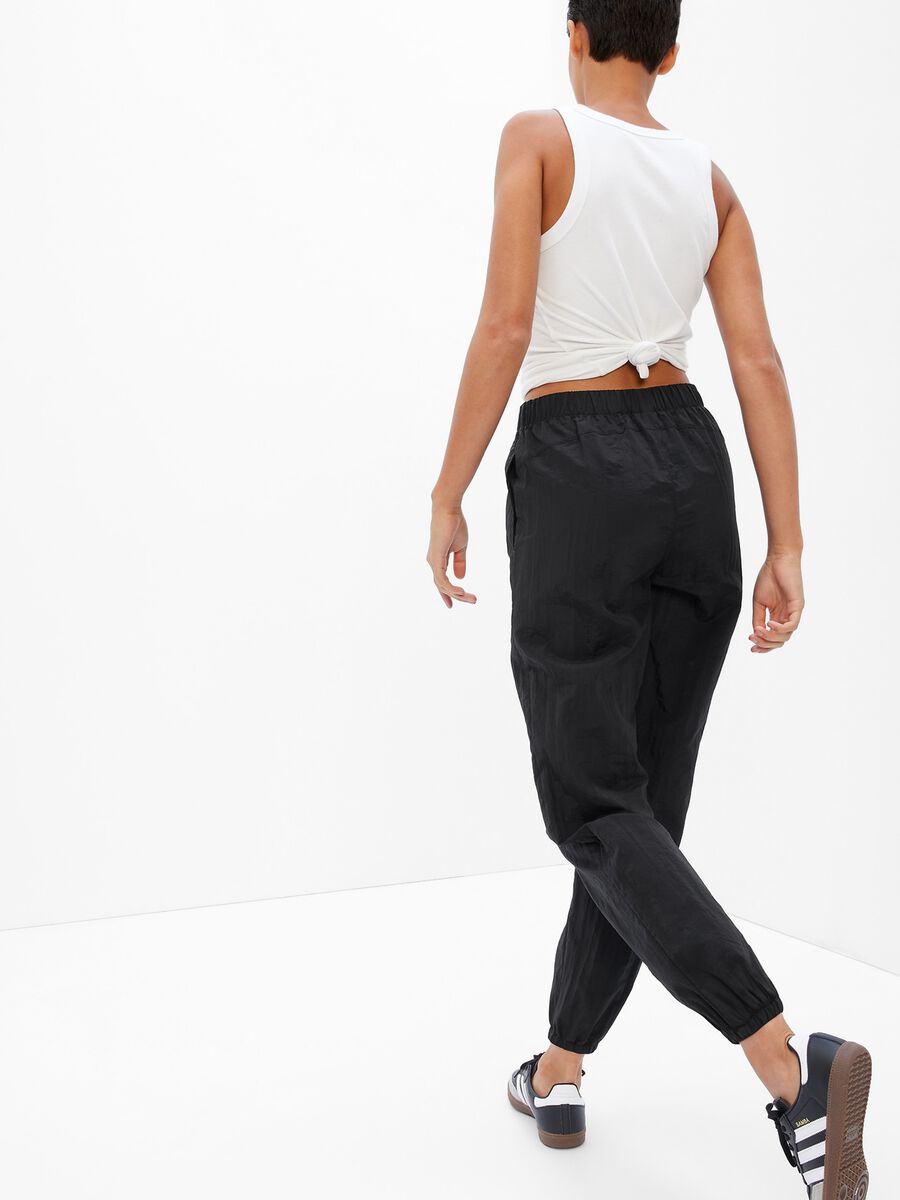 Glossy tracksuit bottoms Woman_1