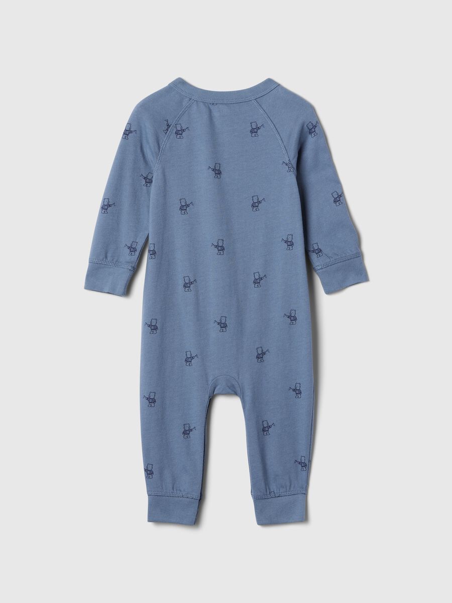 Tutina in jersey con stampa orsetto e ricamo logo Neonato_1