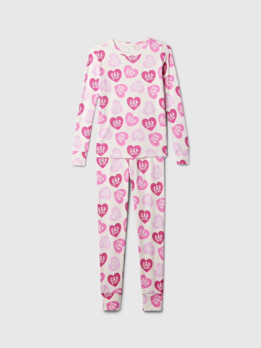 Pigiama lungo stampa cuori Gap x Barbie™ Bambina_0