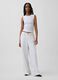 Tank top in misto cotone a costine_2