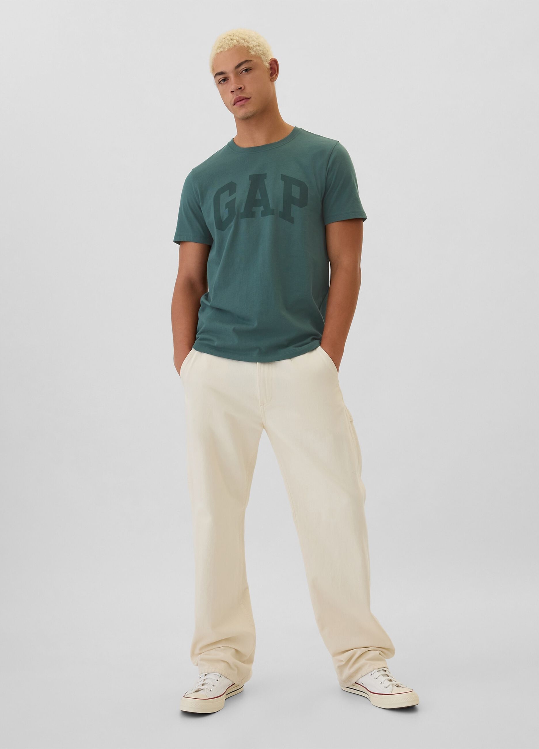 Cotton T-shirt with logo print_1