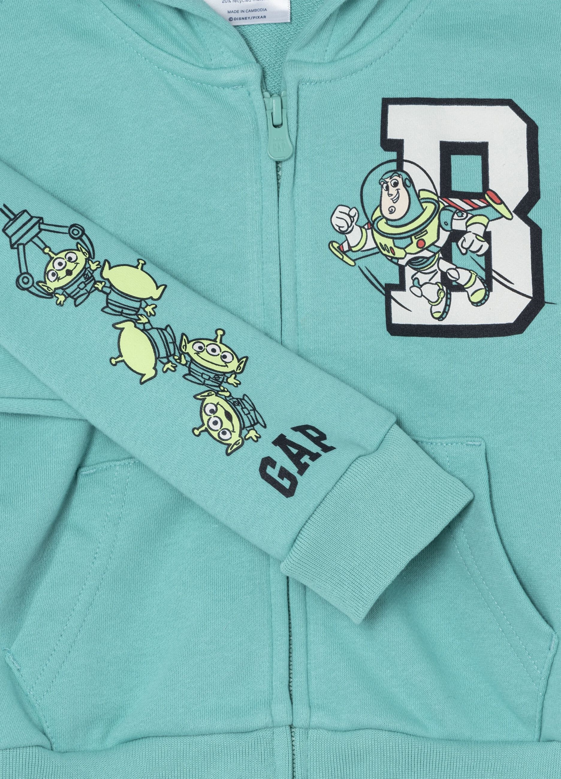 Felpa con cappuccio verde GAP Kids_2