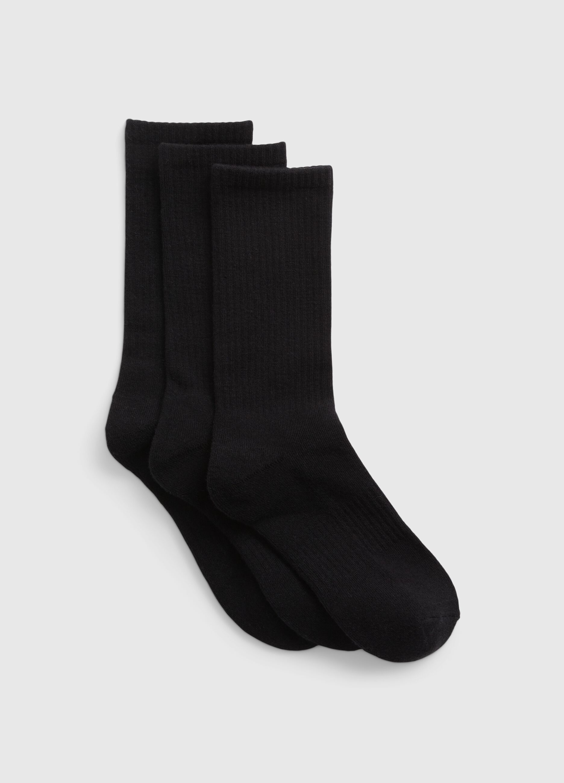 Three-pair pack short stretch socks
