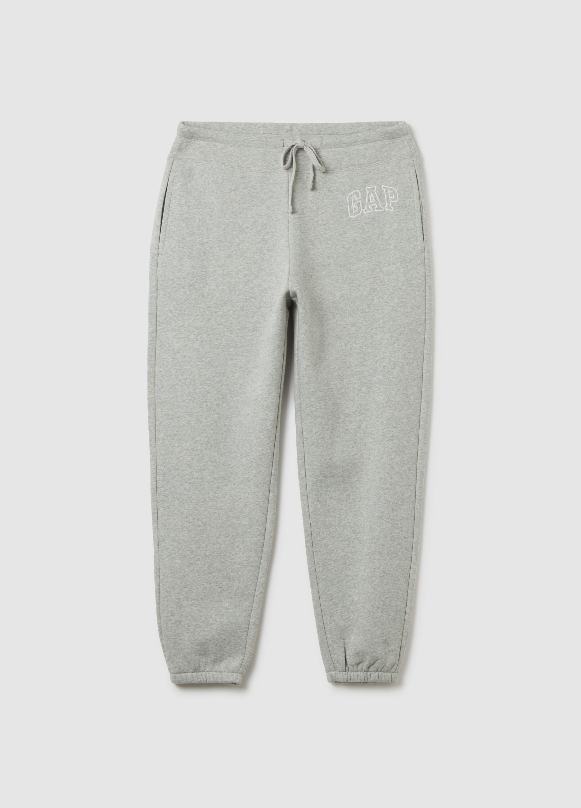Joggers in cotone con ricamo logo_1