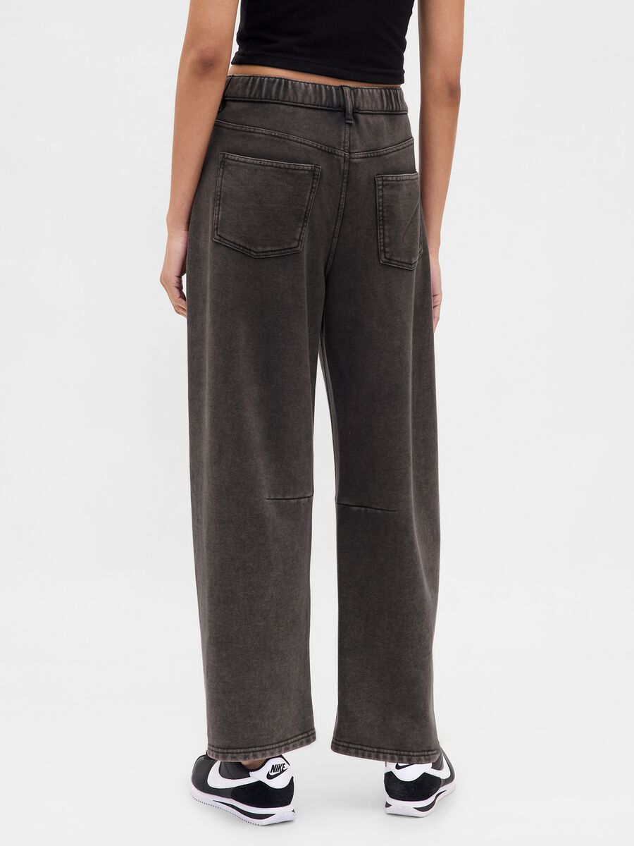 Grey Wide Leg Trousers Woman_2