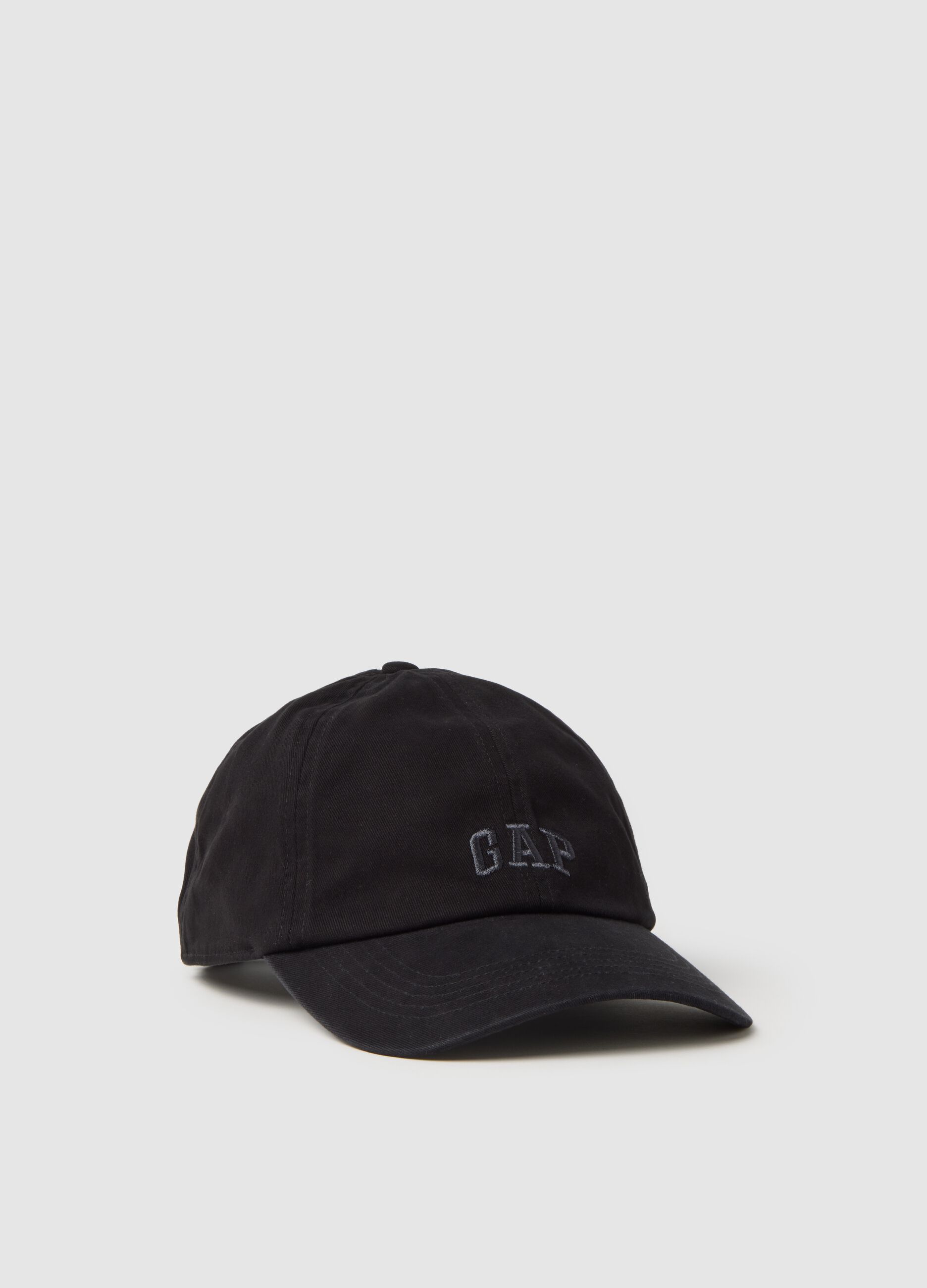 Baseball cap with embroidered logo
