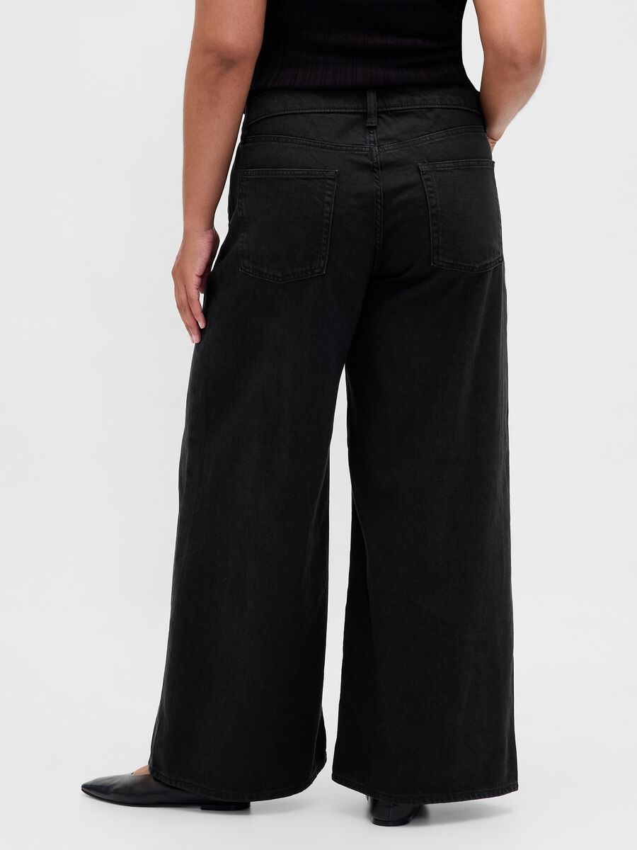 Pantaloni neri in Lyocell e cotone Donna_5