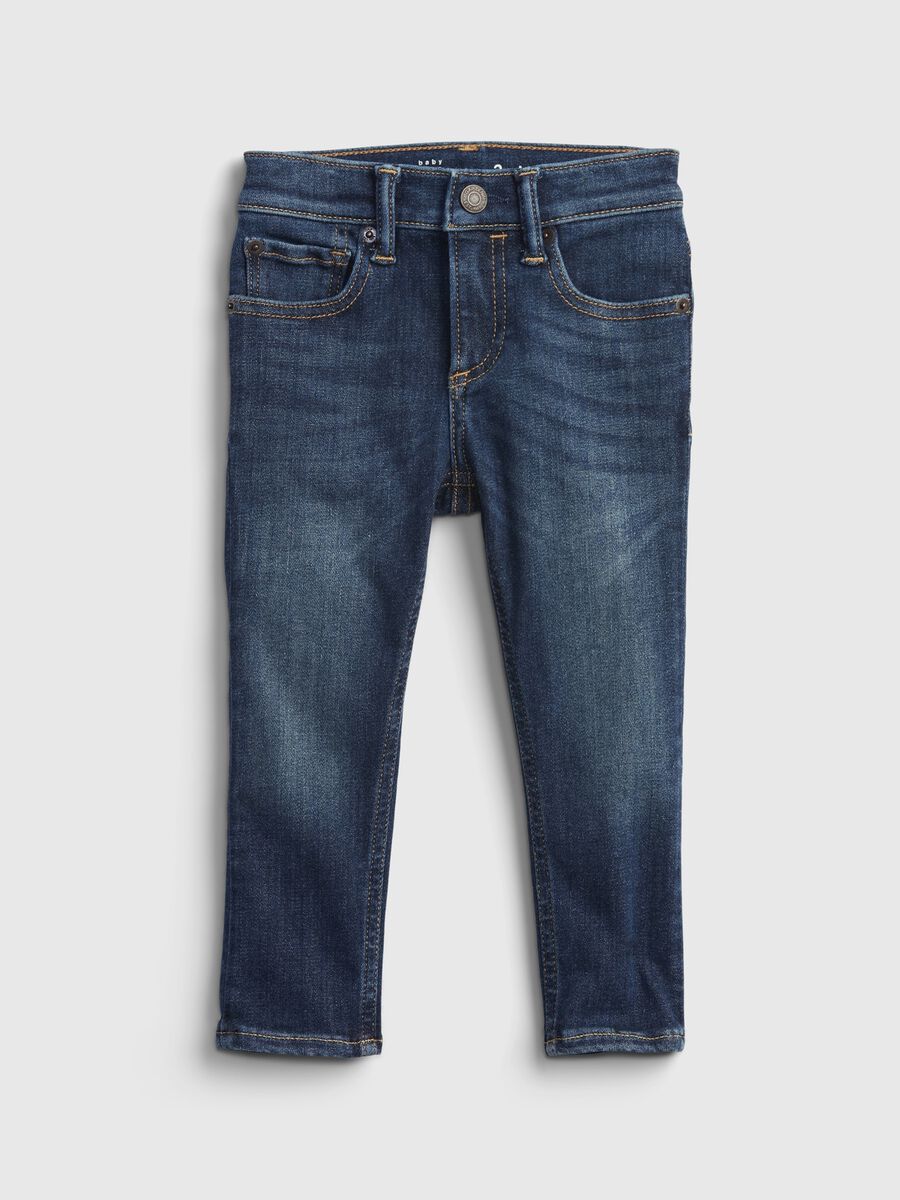 Skinny-fit jeans with five pockets Newborn Boy_0