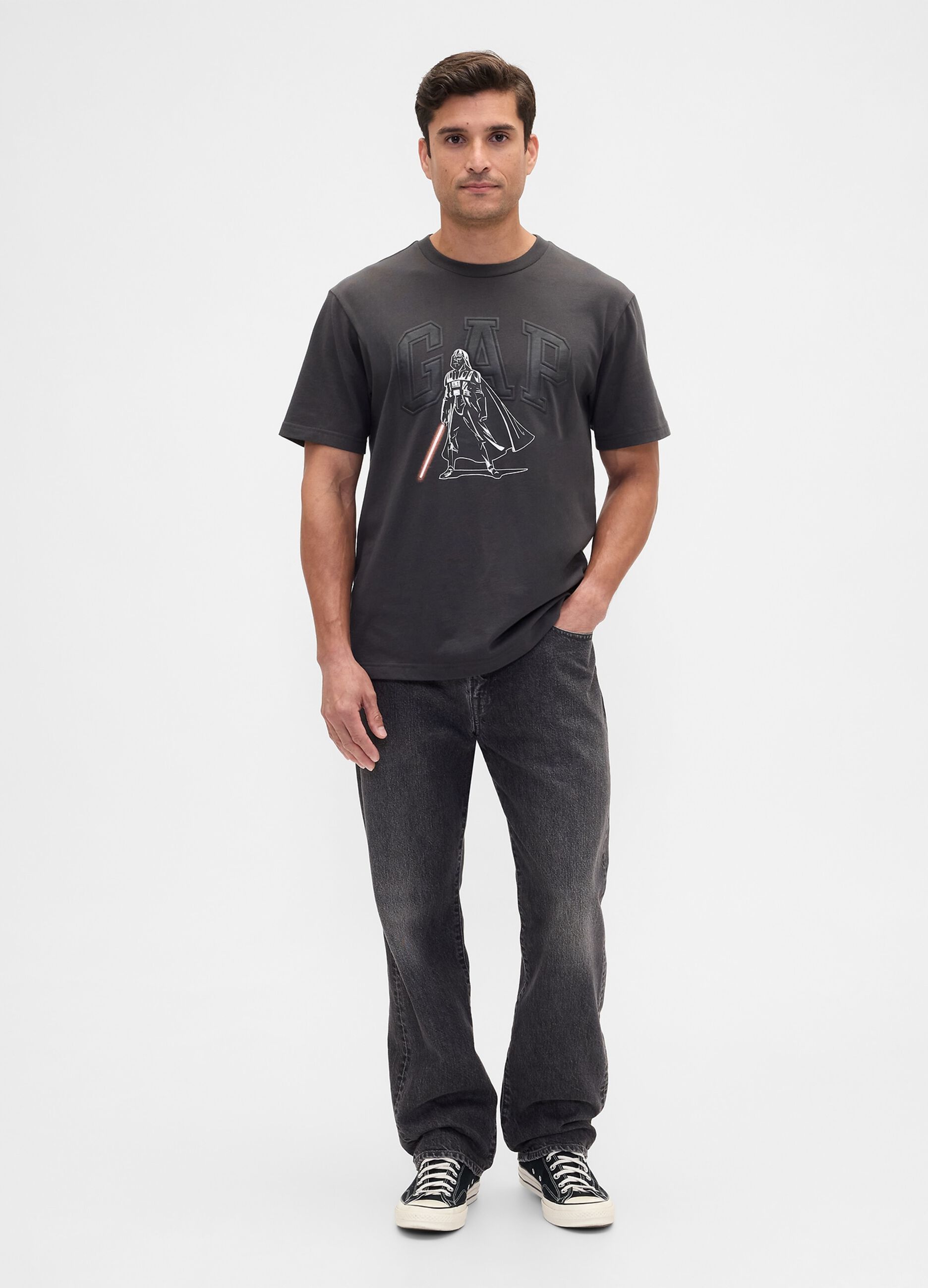 T-shirt a maniche corte in cotone con logo GAP