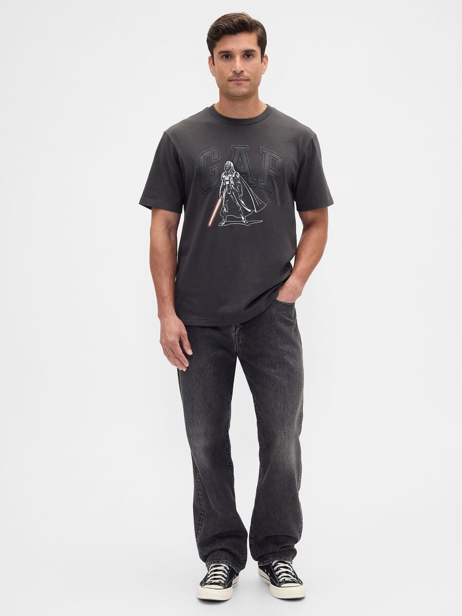 T-shirt a maniche corte in cotone con logo GAP Uomo_2