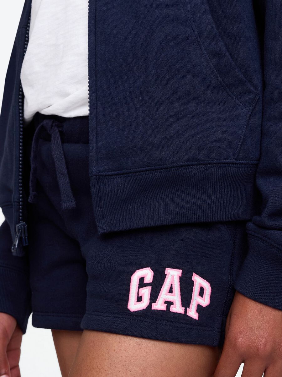Shorts blu con logo GAP Kids Bambina_3