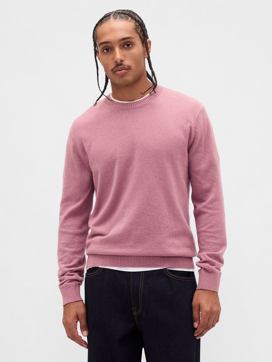 Maglione rosa in cotone e acrilico Uomo_1