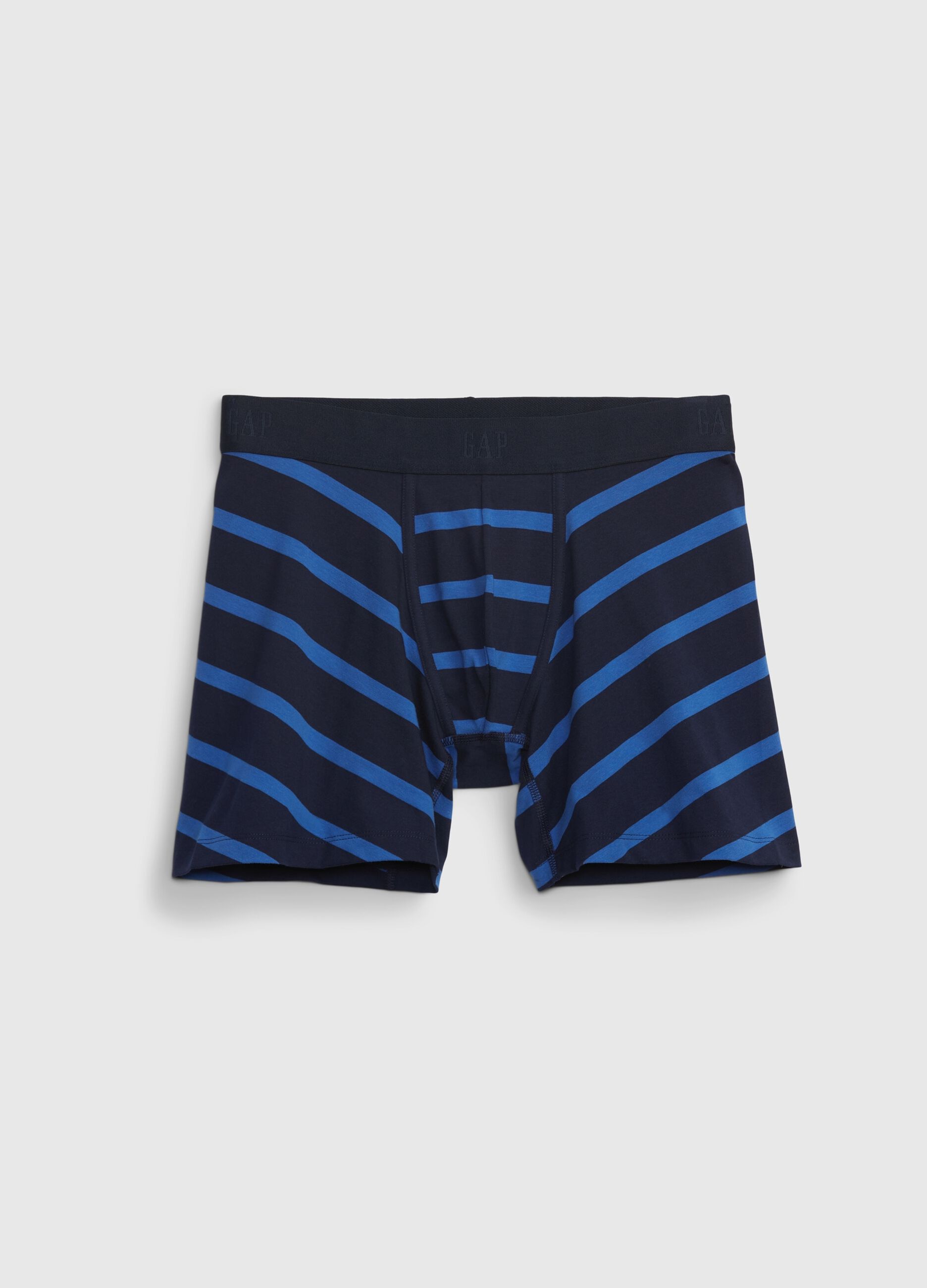 Boxer shorts with striped pattern