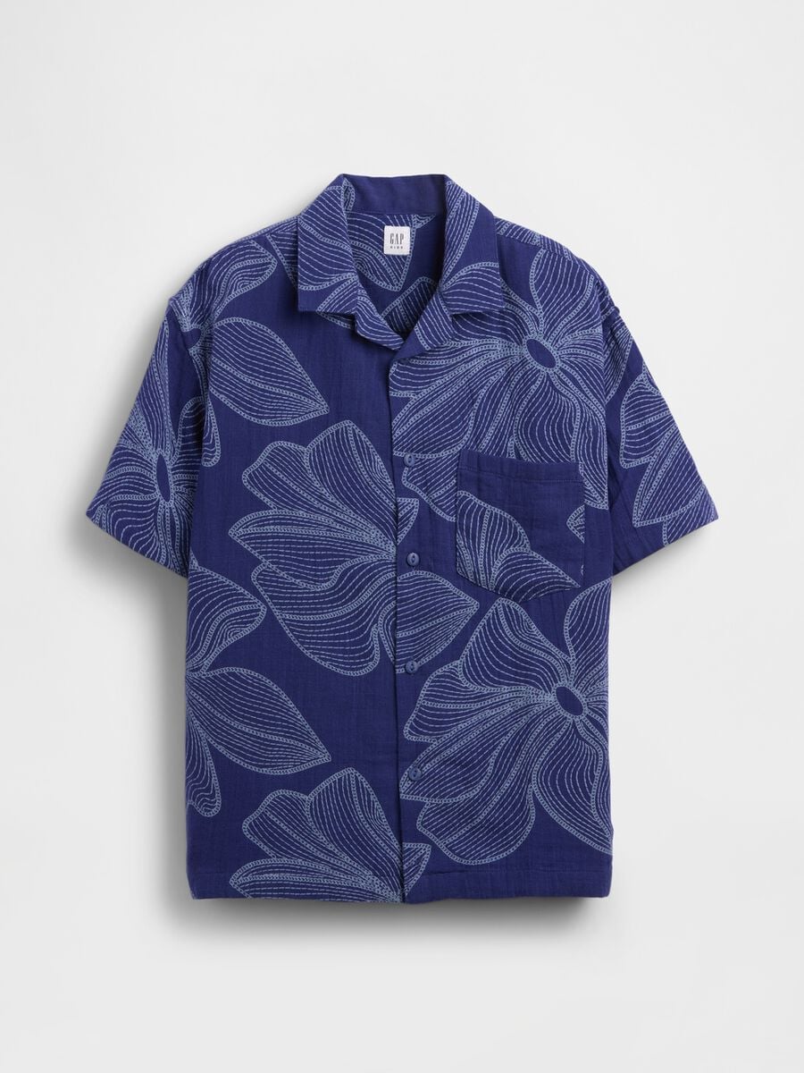 Camicia a maniche corte in puro cotone Bambino_2