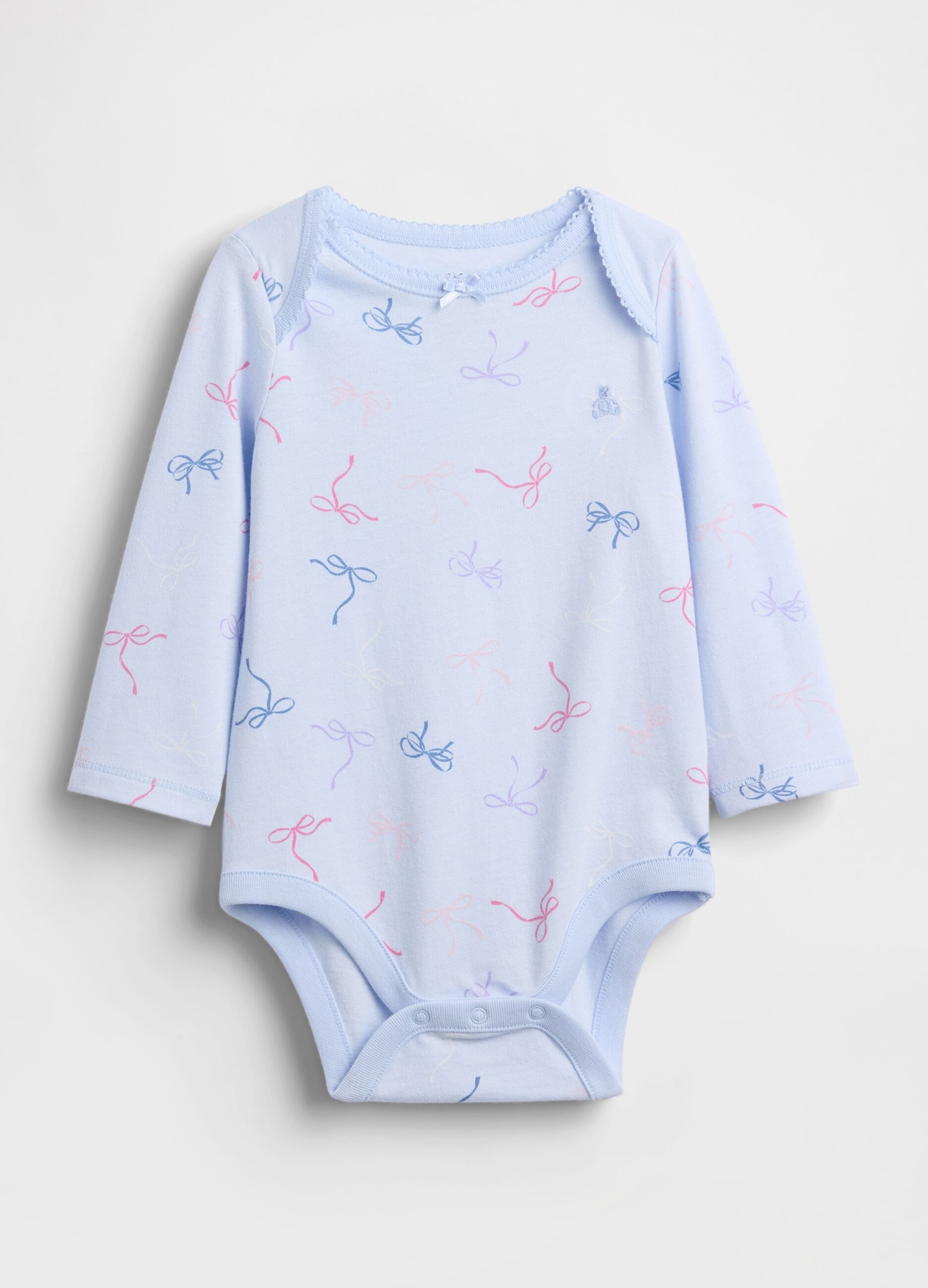 Body azzurro in cotone
